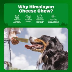 Pawfect Himalayan Yak Cheese Chews Medium Long-Lasting All-Natural Original Dental Dog Treats, 4.59-oz slide 2 of 8