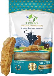 Pawfect Himalayan Cheese Puff Strips All Natural Grain-Free High-Protein Crunchy Dog Training Treat, 2.47-oz bag