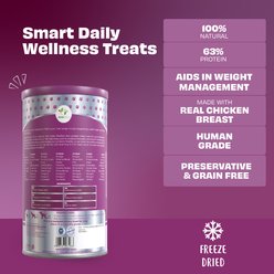 Pawfect Nature's Feast All Natural Grain-Free Chicken Breast Freeze-Dried Single Ingredient Dog Training Treats, 7.05-oz canister slide 2 of 8