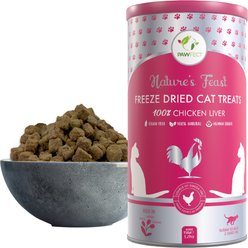 Pawfect Nature's Feast All Natural Grain-Free Chicken Liver Freeze-Dried Single Ingredient Cat Training Treats, 5.29-oz canister slide 1 of 8