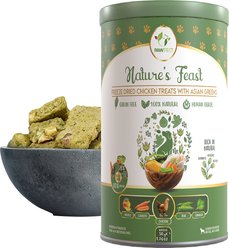 Pawfect Nature's Feast All Natural Grain-Free Chicken with Asian Greens Freeze-Dried Dog Training Treats, 1.76-oz canister