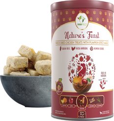 Pawfect Nature's Feast Chicken with Pumpkin & Apple Grain-Free All Natural Freeze-Dried, Dog Training Treat, 1.76-oz canister