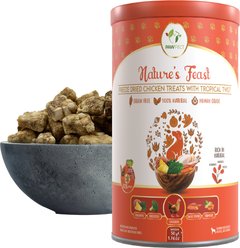 Pawfect Nature's Feast All Natural Grain-Free Chicken with Tropical Fruits & Vegetables Freeze-Dried Dog Training Treats, 1.76-oz canister