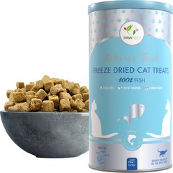 Pawfect Nature's Feast All Natural Grain-Free Fish Meat Freeze-Dried Single Ingredient Cat Training Treats, 5.29-oz canister