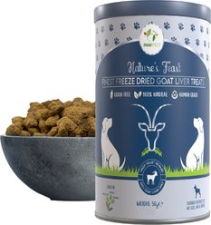 Pawfect Nature's Feast Goat Liver Grain-Free All Natural Freeze-Dried Dog Training Treat, 1.76-oz canister