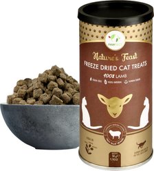 Pawfect Nature's Feast Lamb Meat Grain-Free All Natural Freeze-Dried Cat Training Treat, 1.76-oz canister