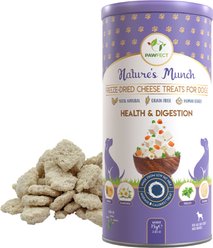 Pawfect Nature's Munch All Natural Grain-Free Health & Digestion Cheese Freeze-Dried Dog Training Treats, 2.65-oz canister