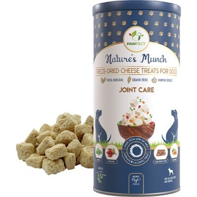 Pawfect Pawfect Nature's Munch Freeze-Dried Functional Joint Mobility Cheese Dog Treat, 2.65-oz canister