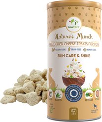 Pawfect Nature's Munch Freeze-Dried Functional Skin Care & Shine Cheese Dog Treat, 2.65-oz canister