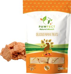 Pawfect Nature's Munch Freeze-Dried Papaya All Natural Vegan Dog Training Treat, 1.41-oz bag