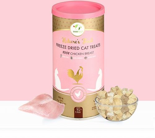 Pawfect Nature's Feast Chicken Breast Grain-Free All Natural Freeze-Dried Dog Training Treat, 7.05-oz canister
