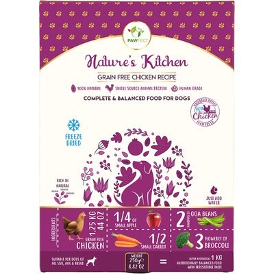 Pawfect Pawfect Nature's Kitchen Freeze-Dried Food-Chicken Recipe Dog Treats, 8.81-oz bag