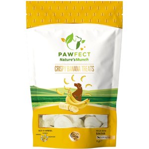 Pawfect Nature's Munch Freeze-Dried Banana All Natural Vegan Dog Training Treat, 1.94-oz bag