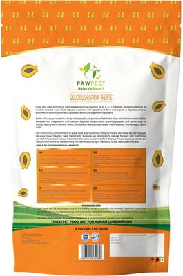 Show full view: Pawfect Nature's Munch Freeze-Dried Papaya All Natural Vegan Dog Training Treat, 1.41-oz bag slide 3 of 8
