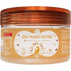 Pawfect All Natural Peanut Butter Grain-Free Food Topper & Lickable Dog Treat, 3.53-oz jar