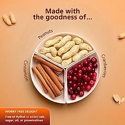 Pawfect All Natural Peanut Butter with Cranberry & Cinnamon Grain-Free Food Topper & Lickable Dog Treat, 3.53-oz jar slide 2 of 9