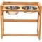Show in main carousel: Pawfect Pets Adjustable Height Elevated Raised Dog Bowl Stand with four Stainless Steel Bowls, Large slide 1 of 8