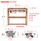Show in main carousel: Pawfect Pets Adjustable Height Elevated Raised Dog Bowl Stand with four Stainless Steel Bowls, Large slide 5 of 8