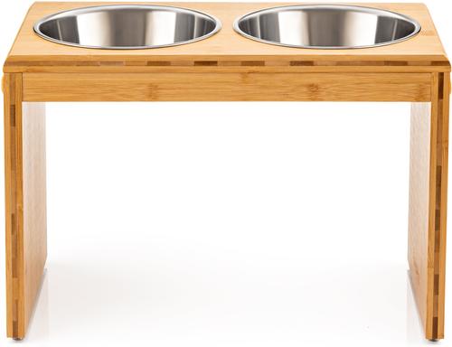 Show full view: Pawfect Pets Elevated Feeder Raised Dog Bowl Stand with four Stainless Steel Bowls, Large, 12-in slide 6 of 7