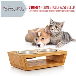 Pawfect Pets Premium Non-Skid Elevated Dog & Cat Bowl, 2.5-cup slide 2 of 9
