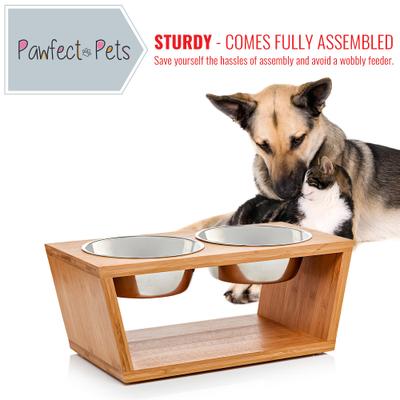 Show full view: Pawfect Pets Premium Non-Skid Elevated Dog & Cat Bowl, 6-cup slide 2 of 11