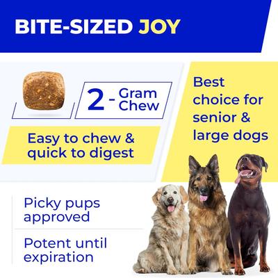 Show full view: PawfectChew Glucosamine Hip & Joint Chew Supplement for Dogs, 120 count slide 9 of 11