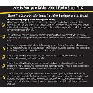 PawFlex Equine BandaFlex Disposable Horse Bandages, 10 count, Medium