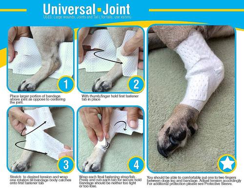 PAWFLEX Universal/Joint Disposable Dog Bandage, count, XX-Small