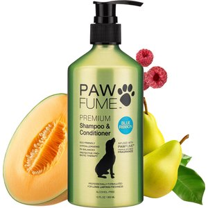 Pawfume Premium Blue Ribbon Dog Shampoo & Conditioner Spray, 12-fl oz bottle