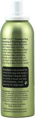 Show full view: Pawfume Premium Blue Ribbon Grooming & Finishing Dog Spray, 4-fl oz bottle slide 3 of 3