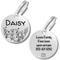 Show in main carousel: PawFurEver Circle Personalized Dog ID Tag, Silver, Wildflower slide 1 of 10