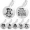 Show in main carousel: PawFurEver Dog Breed Stainless Steel Personalized Dog ID Tag, Continental Bull, Silver slide 1 of 10