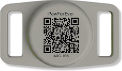 PawFurEver Dog & Cat AirTag Holder with QR Code, Black, 1 count slide 1 of 5