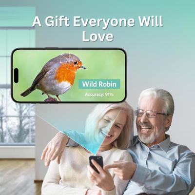 Show full view: PawFurEver Gateway to Birdwatching Bliss AI Smart Wild Bird Feeder with Camera, Green slide 9 of 10