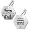 Show in main carousel: PawFurEver Hexagon Personalized Dog ID Tag, Silver, Darknight slide 1 of 11