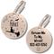 Show in main carousel: PawFurEver Christmas Holiday Dog & Cat ID Tag, Rose Gold, Salem slide 1 of 8