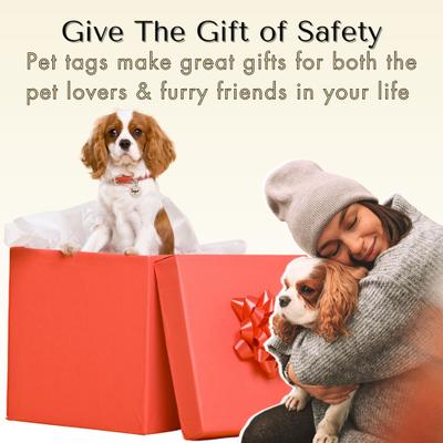 Show full view: PawFurEver Christmas Holiday Dog & Cat ID Tag, Silver, Alpha slide 7 of 9