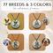 Show in main carousel: PawFurEver Personalized Dog Breed Memorial Necklace, Port Water Dog, Silver slide 5 of 8