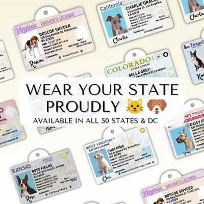 Show full view: PawFurEver Pet ID License-Style Dog Tag & Wallet Card, Texas slide 6 of 9