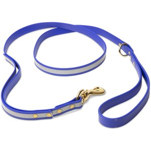 PawFurEver Reflective & Waterproof Dog Leash, Blue, 4.25-ft