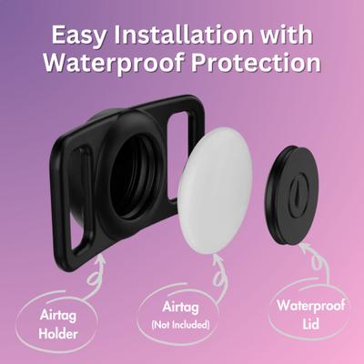 Show full view: PawFurEver Waterproof Dog & Cat Airtag Collar Holder, 2 count slide 3 of 8