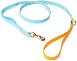 PawFurEver Waterproof Dog Leash, Blue & Orange, 5.75-ft