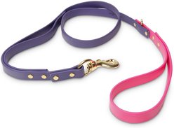 PawFurEver Waterproof Dog Leash, Purple & Pink, 4.25-ft