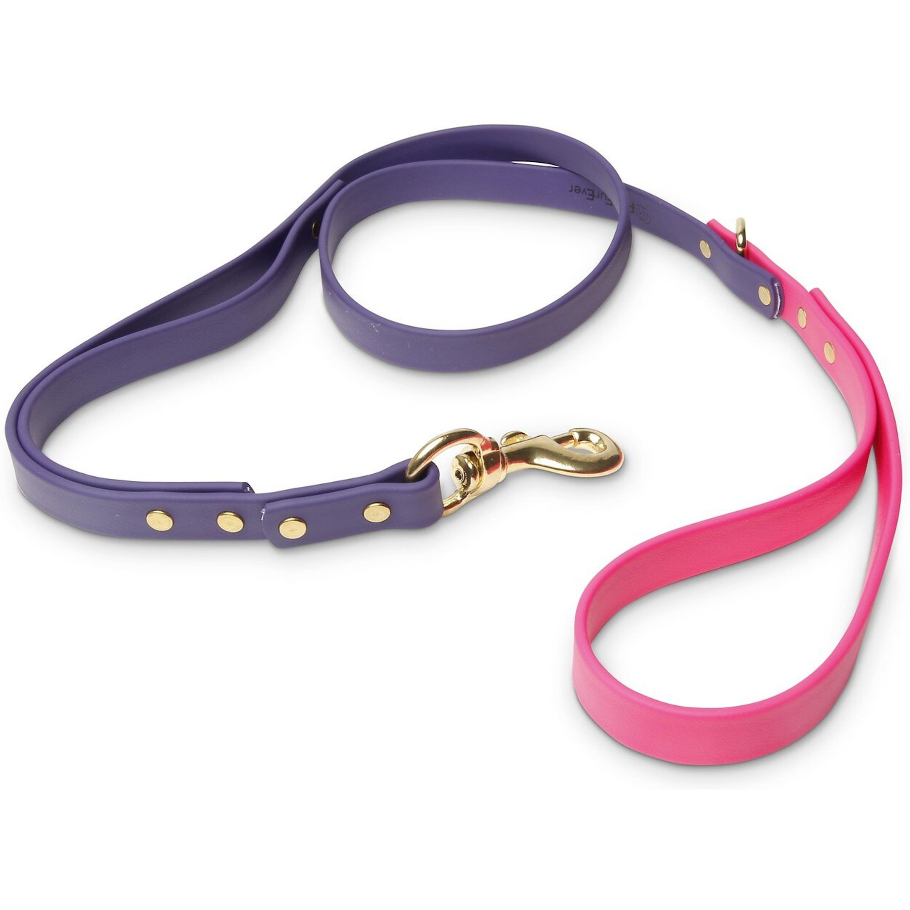 PawFurEver Waterproof Dog Leash, Purple & Pink, 4.25-ft