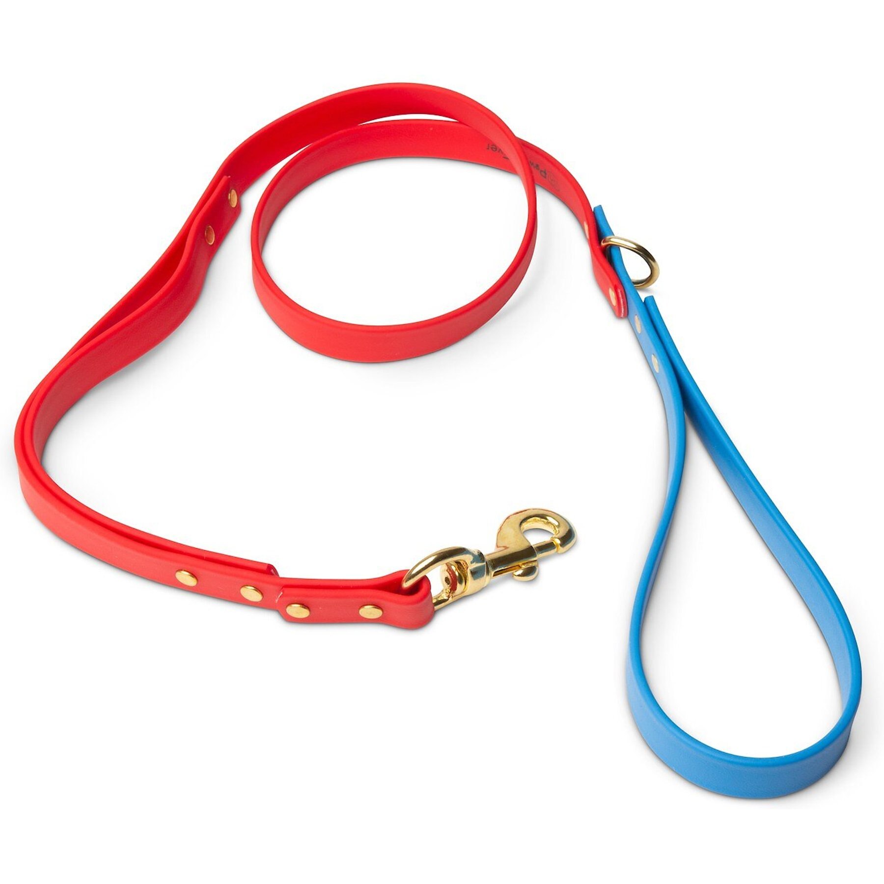 PawFurEver Waterproof Dog Leash, Red & Blue, 4.25-ft