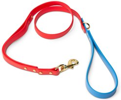 PawFurEver Waterproof Dog Leash, Red & Blue, 5.75-ft