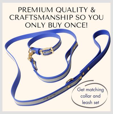 Show full view: PawFurEver's Waterproof & Odorless Dog Collar, Blue, X-Large slide 9 of 11