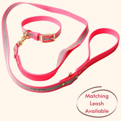Show full view: PawFurEver's Waterproof & Odorless Dog Collar, Pink, Large slide 4 of 11