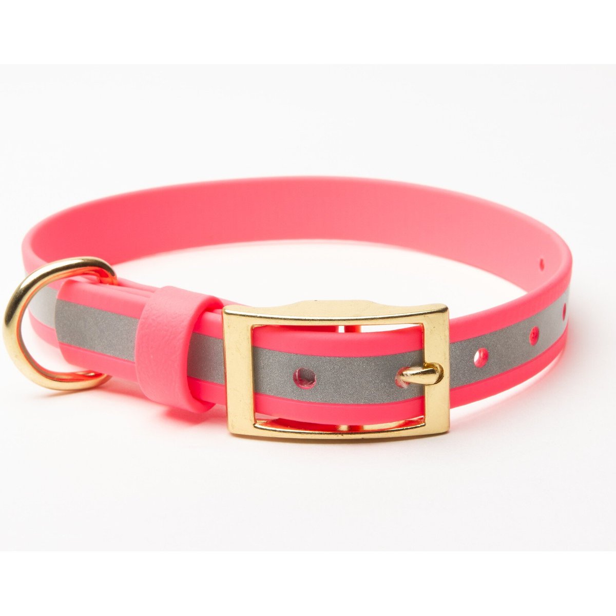PawFurEver's Waterproof & Odorless Dog Collar, Pink, Medium