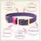 Show in main carousel: PawFurEver's Waterproof & Odorless Dog Collar, Purple & Pink, X-Large slide 7 of 12